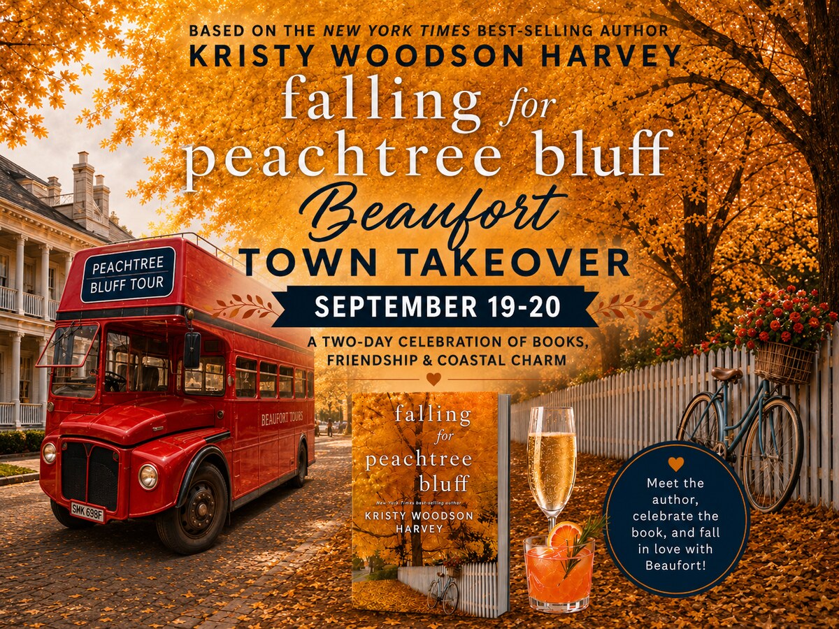 Falling for Peachtree Bluff Beaufort Town Takeover, September 19 to 20 2026, a two-day celebration of books, friendship and coastal charm